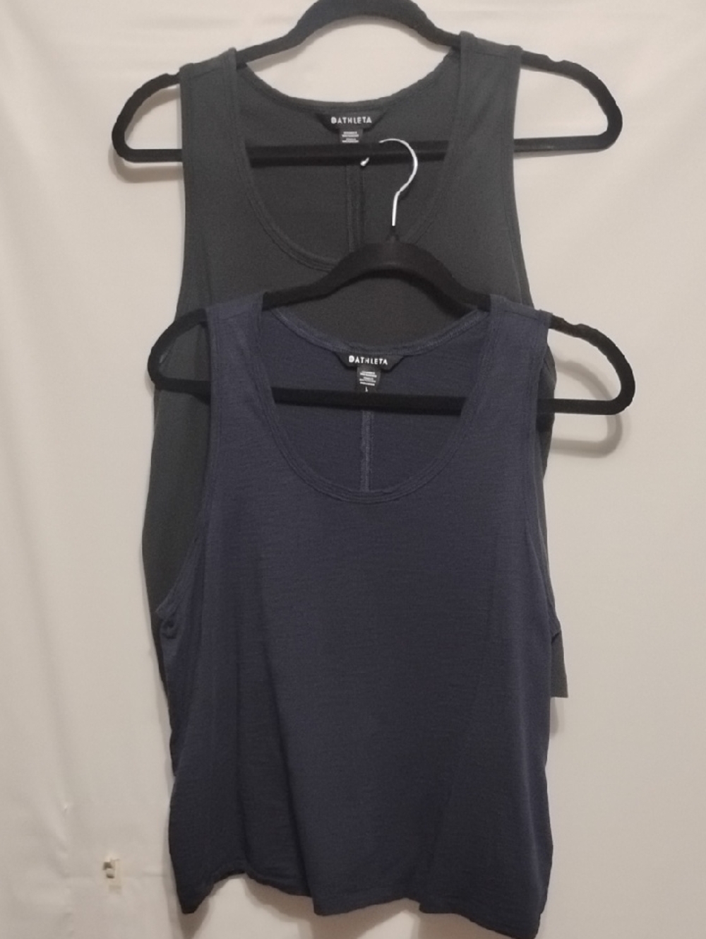 Athleta Women’s Sleeveless Tank Tops - Navy and Charcoal (2 Bundle)